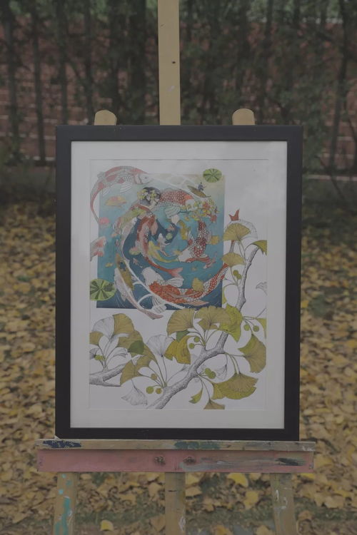 银杏 文艺的南林人手绘平仲之木