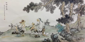 中国美术家协会 胡生旺艺术节期间来通渭悦心国际书画村创作交流